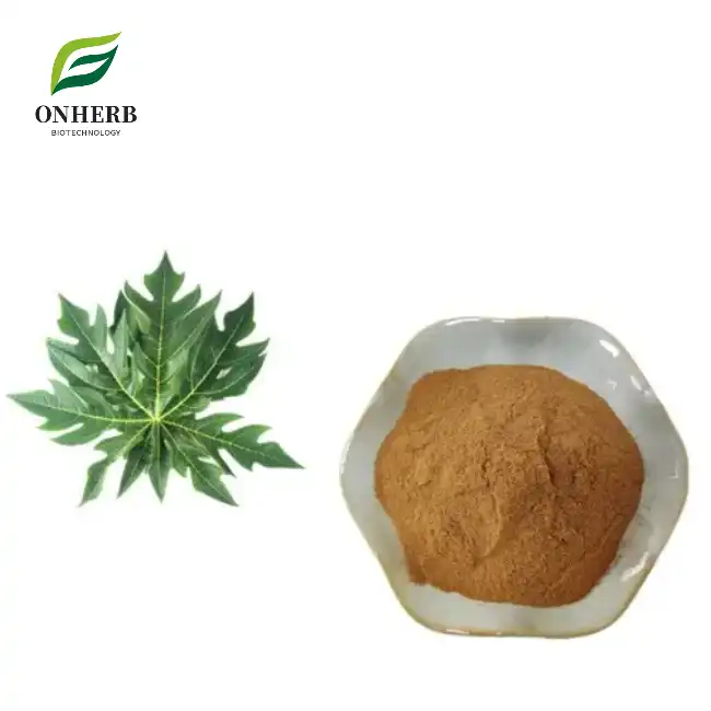 carica papaya leaf extract powder